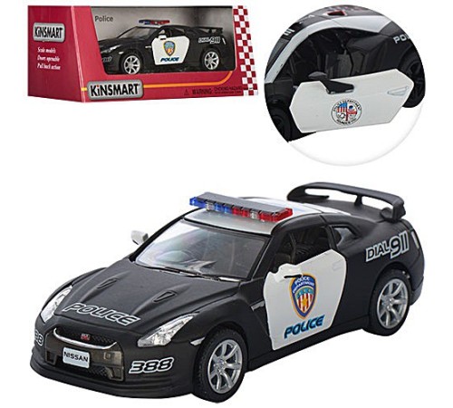 Машина метал. Nissan GT-R Police